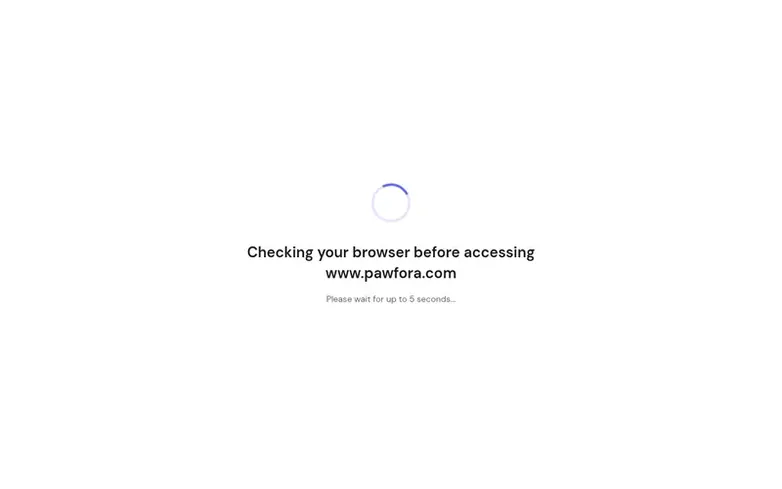 Screenshot of the Pawfora homepage